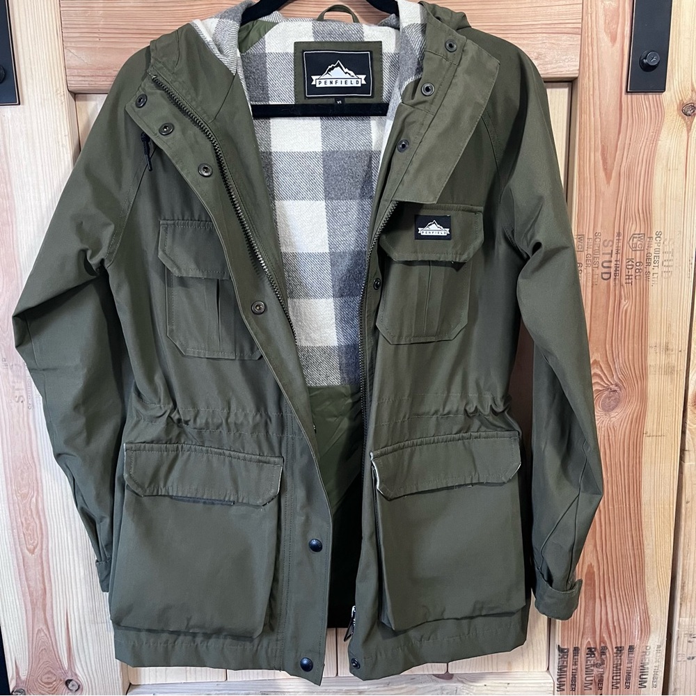 Penfield Women’s Size XS Olive Green Kasson 80/20 Hooded Jacket Spring